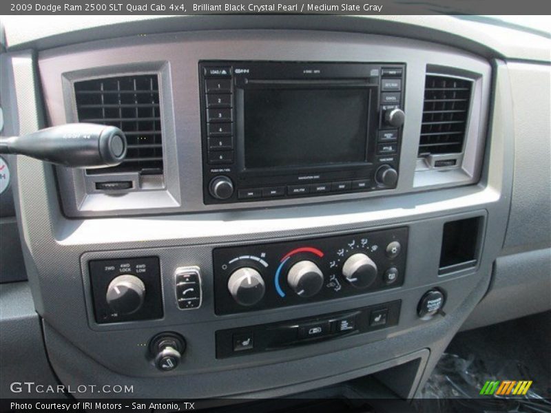 Brilliant Black Crystal Pearl / Medium Slate Gray 2009 Dodge Ram 2500 SLT Quad Cab 4x4