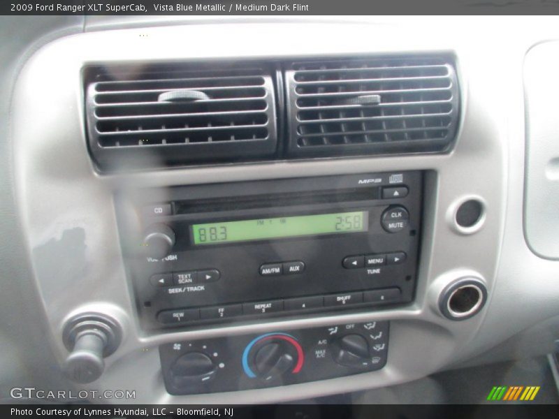 Vista Blue Metallic / Medium Dark Flint 2009 Ford Ranger XLT SuperCab