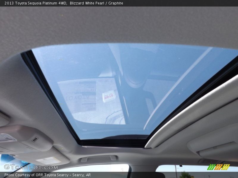 Blizzard White Pearl / Graphite 2013 Toyota Sequoia Platinum 4WD