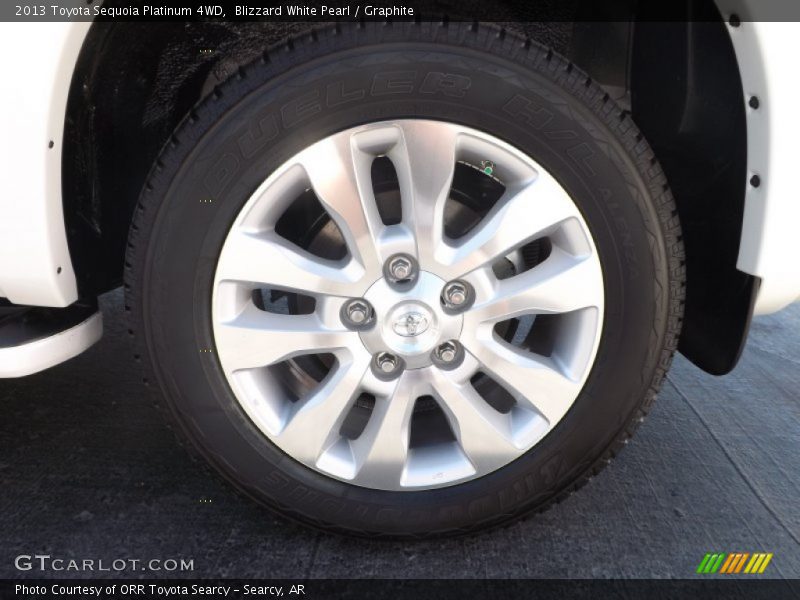 Blizzard White Pearl / Graphite 2013 Toyota Sequoia Platinum 4WD