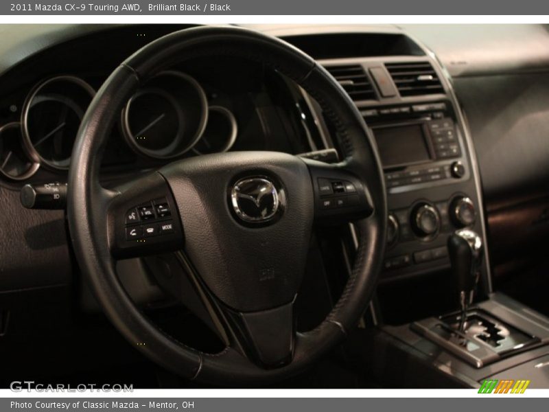 Brilliant Black / Black 2011 Mazda CX-9 Touring AWD