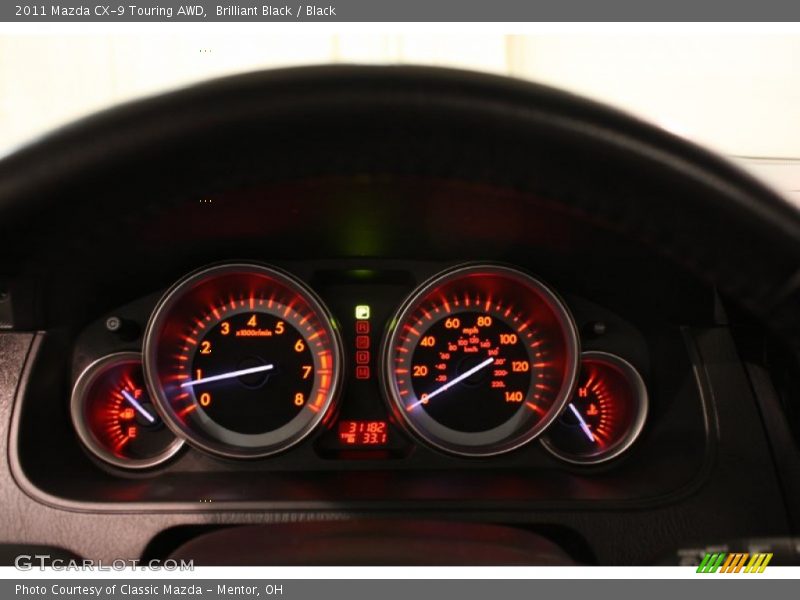 Brilliant Black / Black 2011 Mazda CX-9 Touring AWD