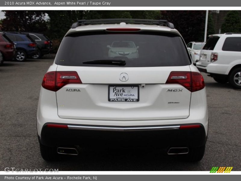 Aspen White Pearl / Taupe Gray 2010 Acura MDX Advance