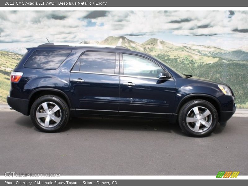 Deep Blue Metallic / Ebony 2012 GMC Acadia SLT AWD