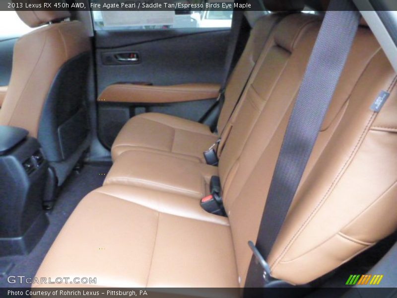 Fire Agate Pearl / Saddle Tan/Espresso Birds Eye Maple 2013 Lexus RX 450h AWD
