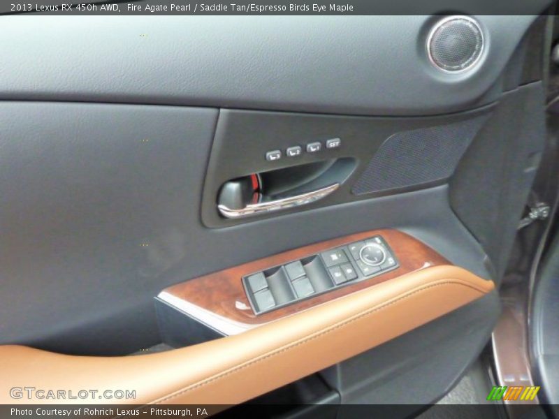 Fire Agate Pearl / Saddle Tan/Espresso Birds Eye Maple 2013 Lexus RX 450h AWD