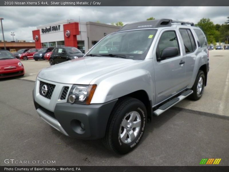 Silver Lightning Metallic / Gray 2010 Nissan Xterra S 4x4