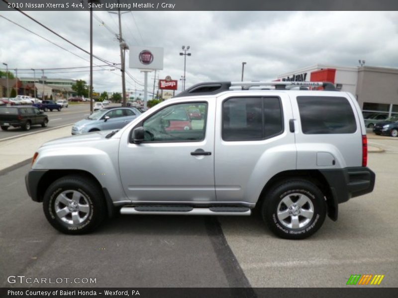 Silver Lightning Metallic / Gray 2010 Nissan Xterra S 4x4