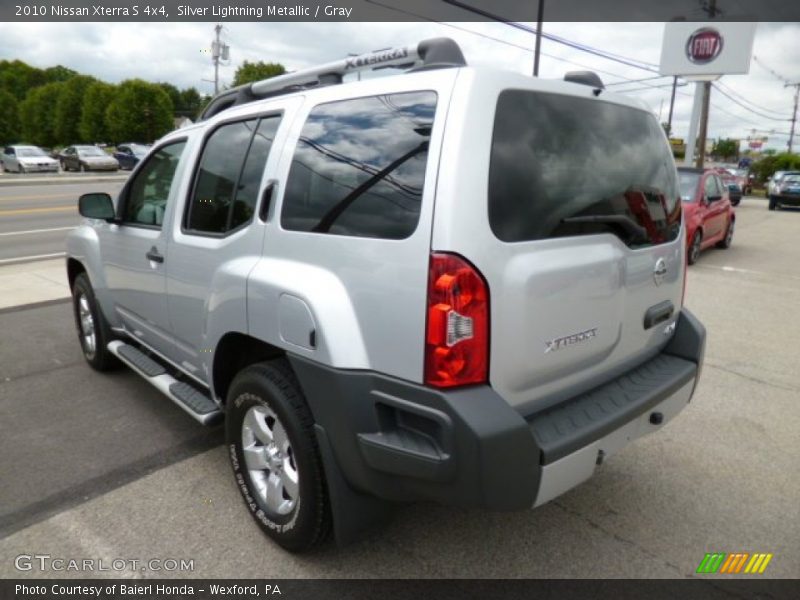 Silver Lightning Metallic / Gray 2010 Nissan Xterra S 4x4