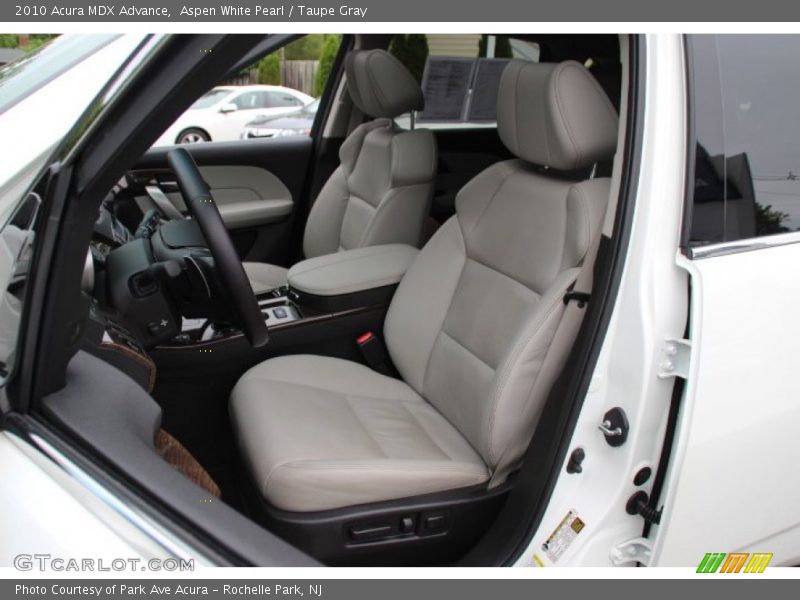 Aspen White Pearl / Taupe Gray 2010 Acura MDX Advance