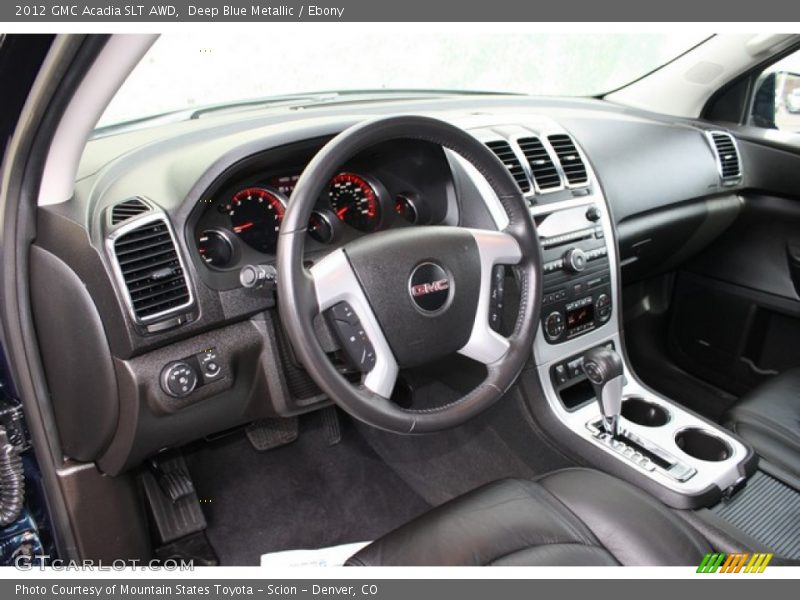 Deep Blue Metallic / Ebony 2012 GMC Acadia SLT AWD