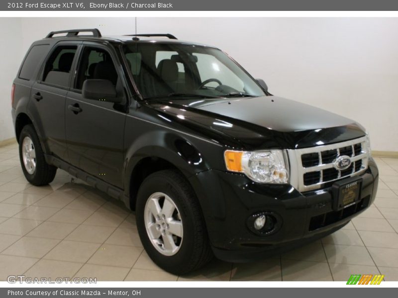 Ebony Black / Charcoal Black 2012 Ford Escape XLT V6