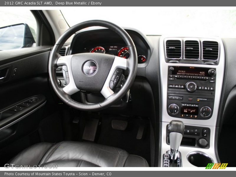 Deep Blue Metallic / Ebony 2012 GMC Acadia SLT AWD