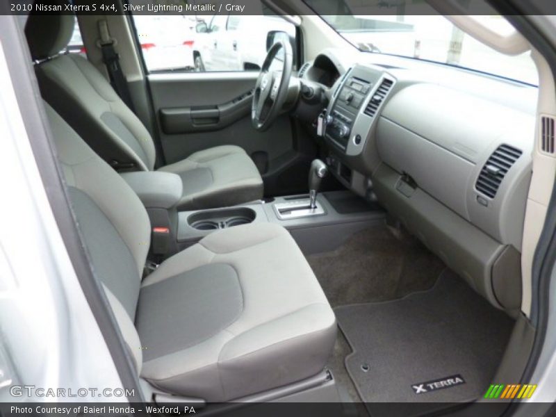 Silver Lightning Metallic / Gray 2010 Nissan Xterra S 4x4