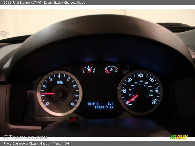 Ebony Black / Charcoal Black 2012 Ford Escape XLT V6