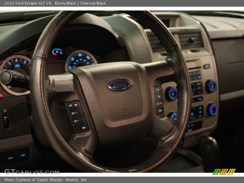 Ebony Black / Charcoal Black 2012 Ford Escape XLT V6
