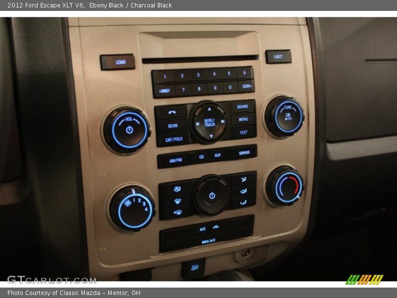 Ebony Black / Charcoal Black 2012 Ford Escape XLT V6