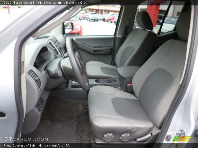 Silver Lightning Metallic / Gray 2010 Nissan Xterra S 4x4