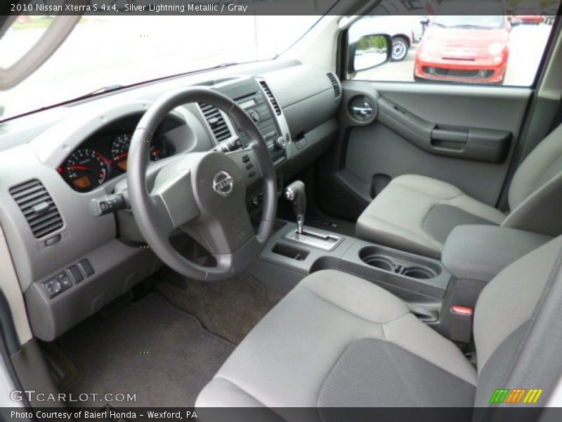 Silver Lightning Metallic / Gray 2010 Nissan Xterra S 4x4