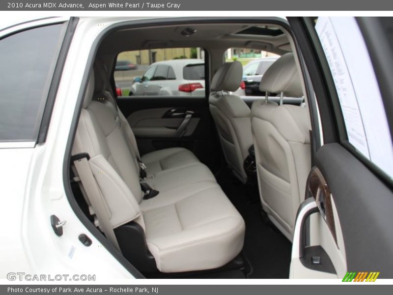 Aspen White Pearl / Taupe Gray 2010 Acura MDX Advance