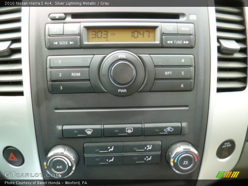 Silver Lightning Metallic / Gray 2010 Nissan Xterra S 4x4