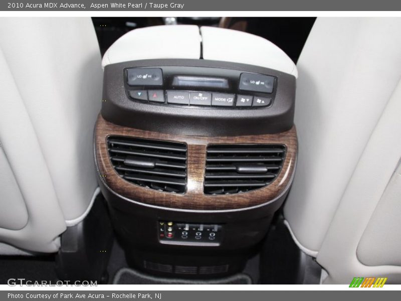 Aspen White Pearl / Taupe Gray 2010 Acura MDX Advance