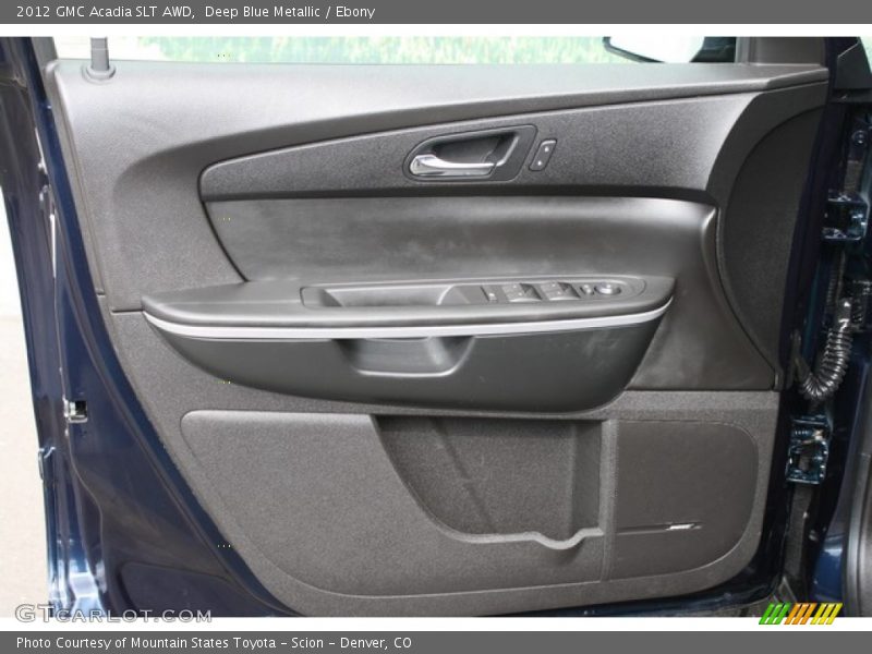 Deep Blue Metallic / Ebony 2012 GMC Acadia SLT AWD