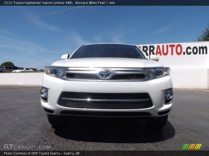 Blizzard White Pearl / Ash 2013 Toyota Highlander Hybrid Limited 4WD
