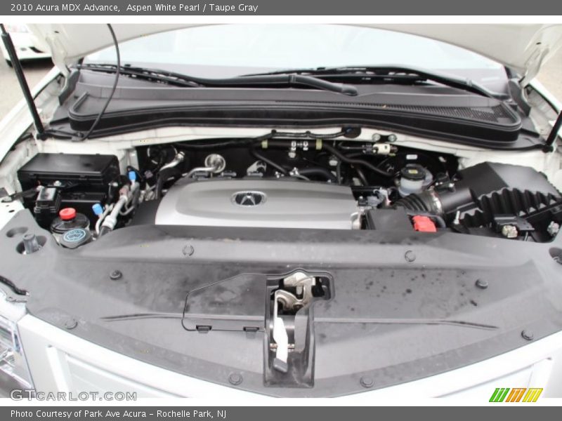 Aspen White Pearl / Taupe Gray 2010 Acura MDX Advance