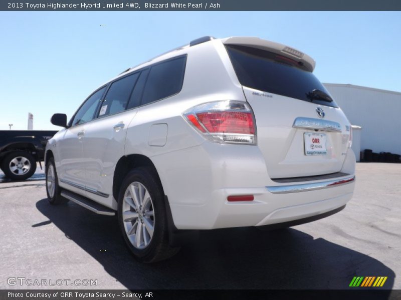 Blizzard White Pearl / Ash 2013 Toyota Highlander Hybrid Limited 4WD