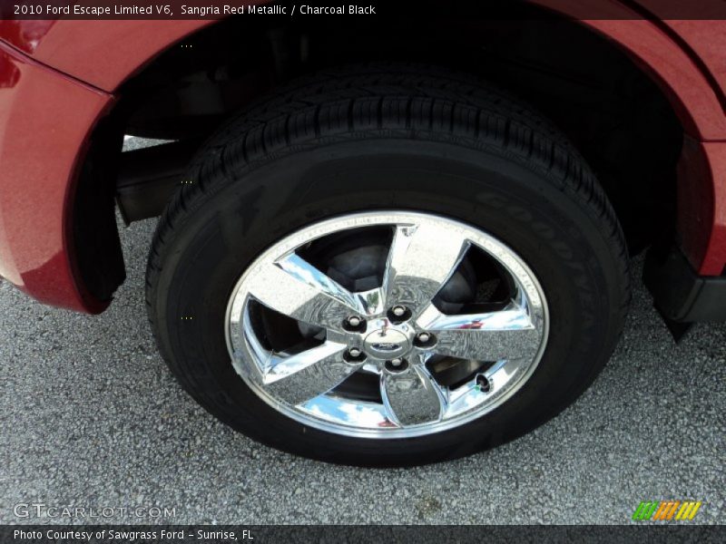 Sangria Red Metallic / Charcoal Black 2010 Ford Escape Limited V6