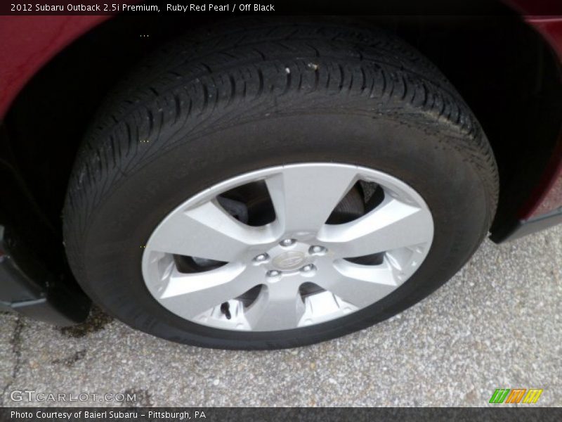 Ruby Red Pearl / Off Black 2012 Subaru Outback 2.5i Premium