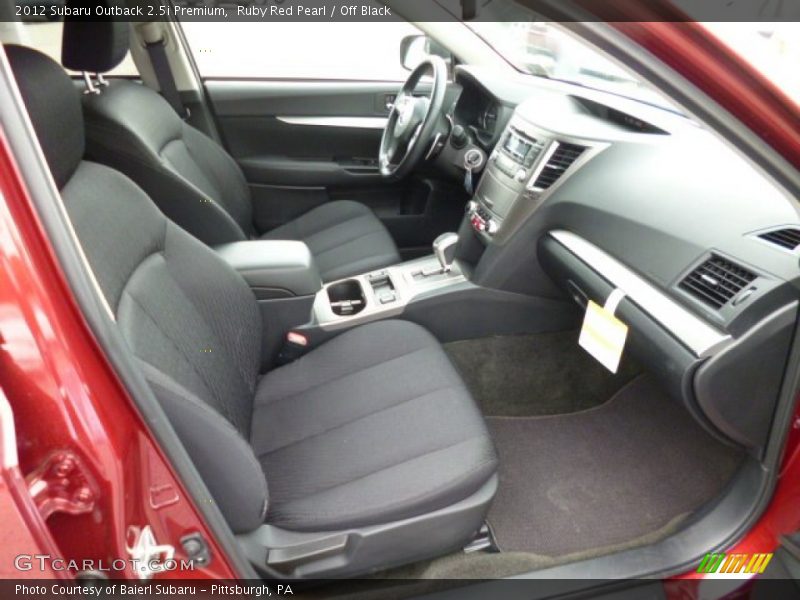 Ruby Red Pearl / Off Black 2012 Subaru Outback 2.5i Premium