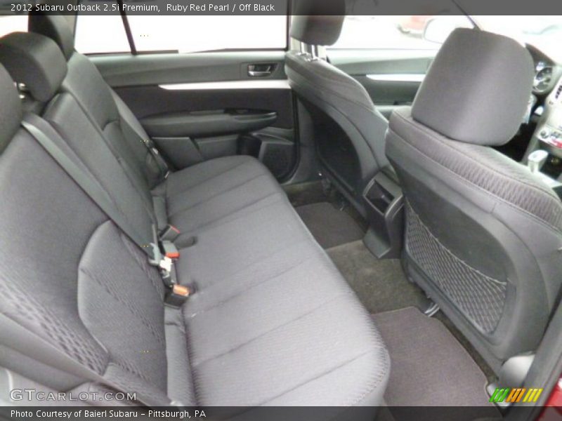 Ruby Red Pearl / Off Black 2012 Subaru Outback 2.5i Premium