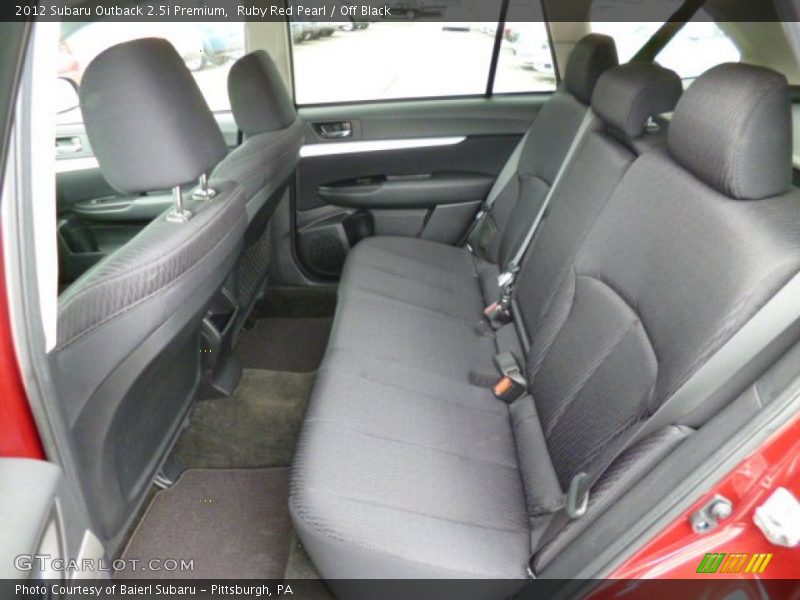 Ruby Red Pearl / Off Black 2012 Subaru Outback 2.5i Premium