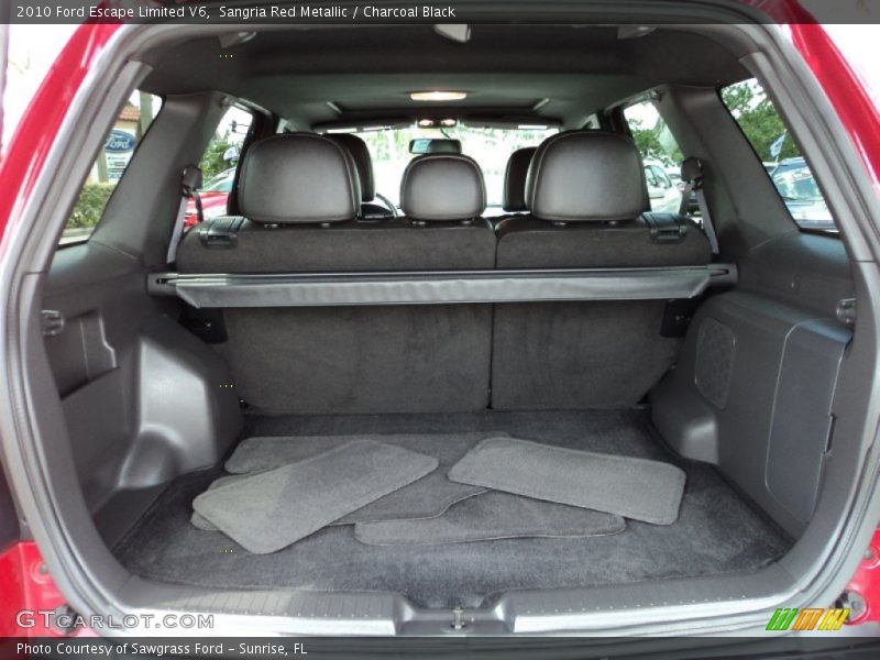 Sangria Red Metallic / Charcoal Black 2010 Ford Escape Limited V6