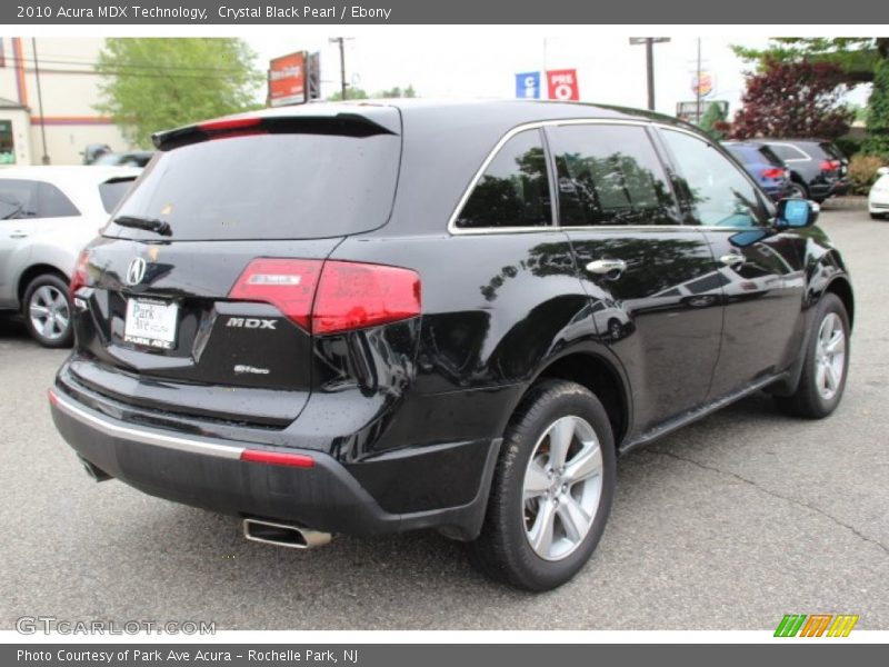 Crystal Black Pearl / Ebony 2010 Acura MDX Technology