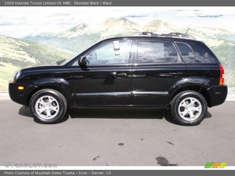 Obsidian Black / Black 2009 Hyundai Tucson Limited V6 4WD