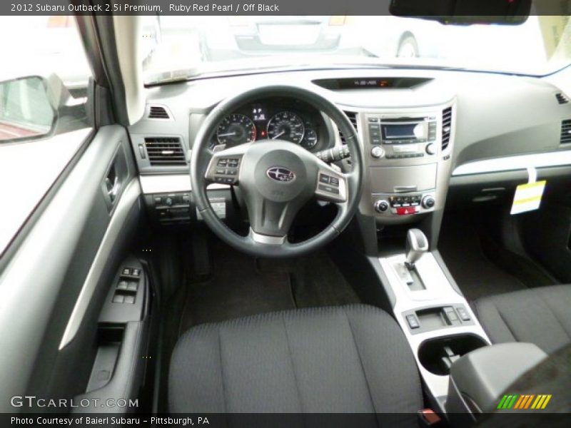 Ruby Red Pearl / Off Black 2012 Subaru Outback 2.5i Premium