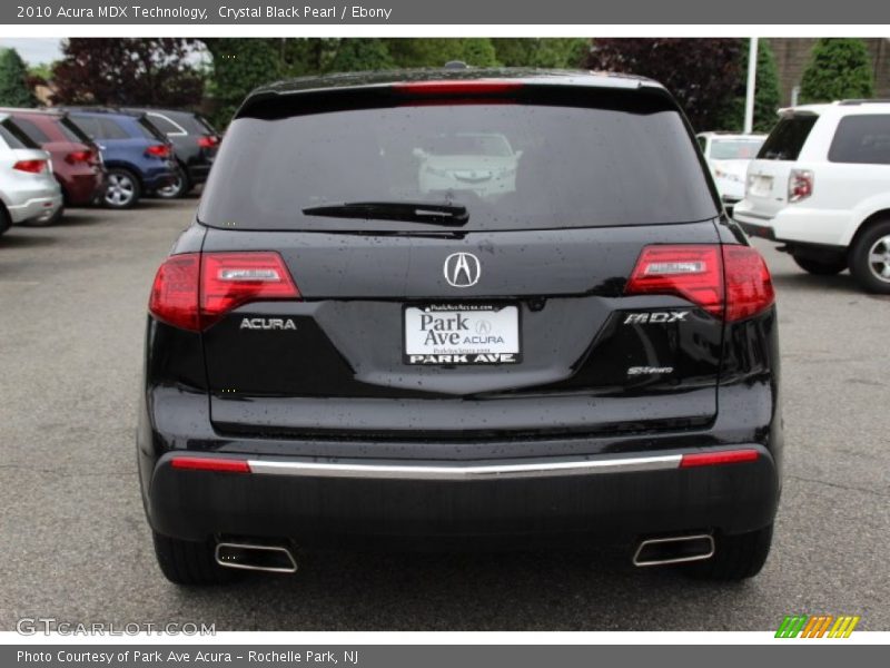 Crystal Black Pearl / Ebony 2010 Acura MDX Technology