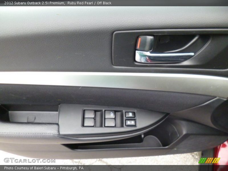 Ruby Red Pearl / Off Black 2012 Subaru Outback 2.5i Premium
