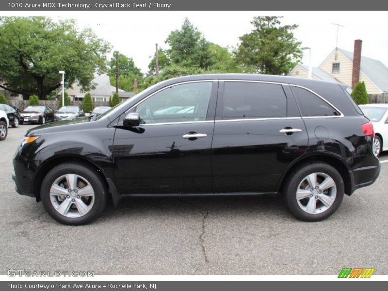 Crystal Black Pearl / Ebony 2010 Acura MDX Technology