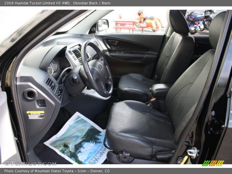 Obsidian Black / Black 2009 Hyundai Tucson Limited V6 4WD