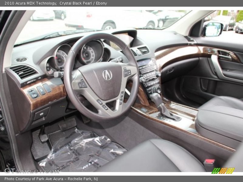 Crystal Black Pearl / Ebony 2010 Acura MDX Technology