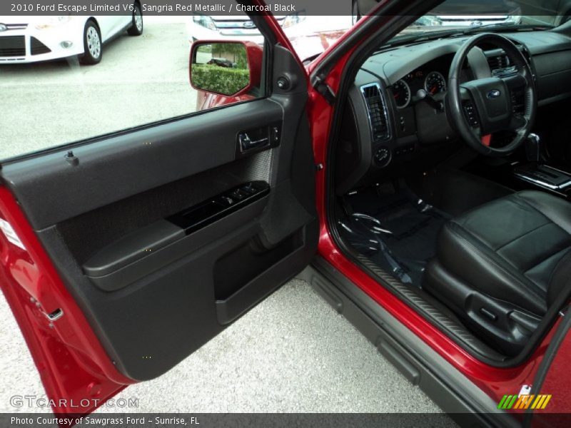 Sangria Red Metallic / Charcoal Black 2010 Ford Escape Limited V6