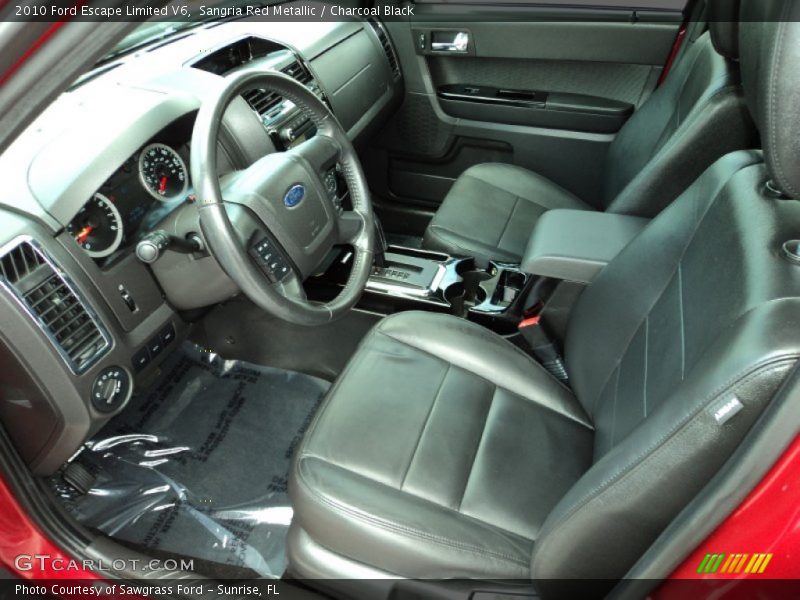  2010 Escape Limited V6 Charcoal Black Interior