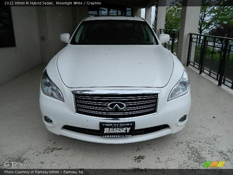 Moonlight White / Graphite 2012 Infiniti M Hybrid Sedan