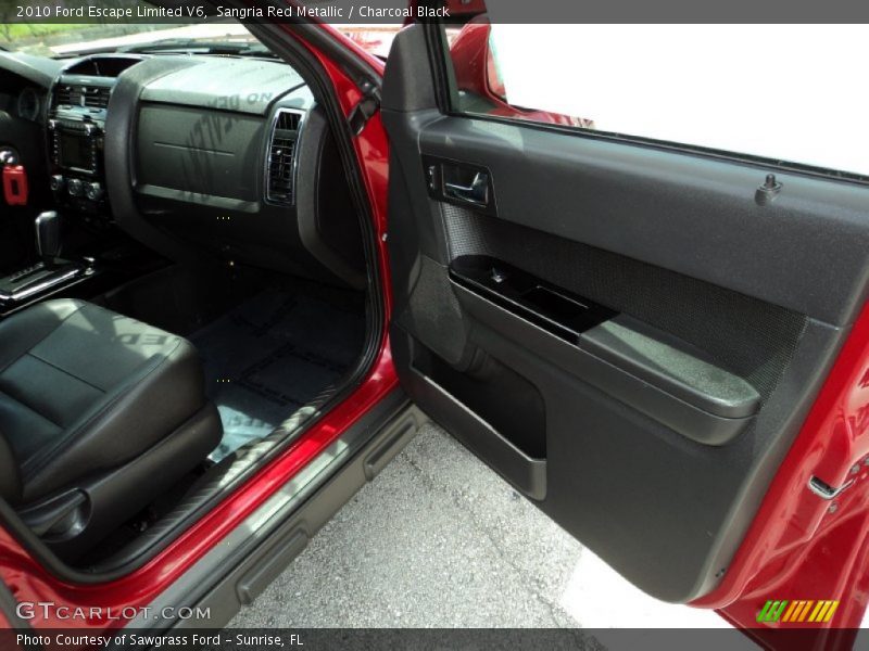 Sangria Red Metallic / Charcoal Black 2010 Ford Escape Limited V6