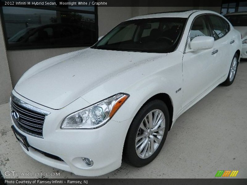Moonlight White / Graphite 2012 Infiniti M Hybrid Sedan