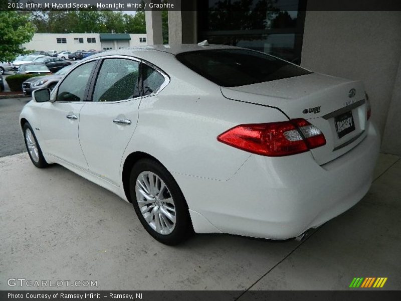 Moonlight White / Graphite 2012 Infiniti M Hybrid Sedan